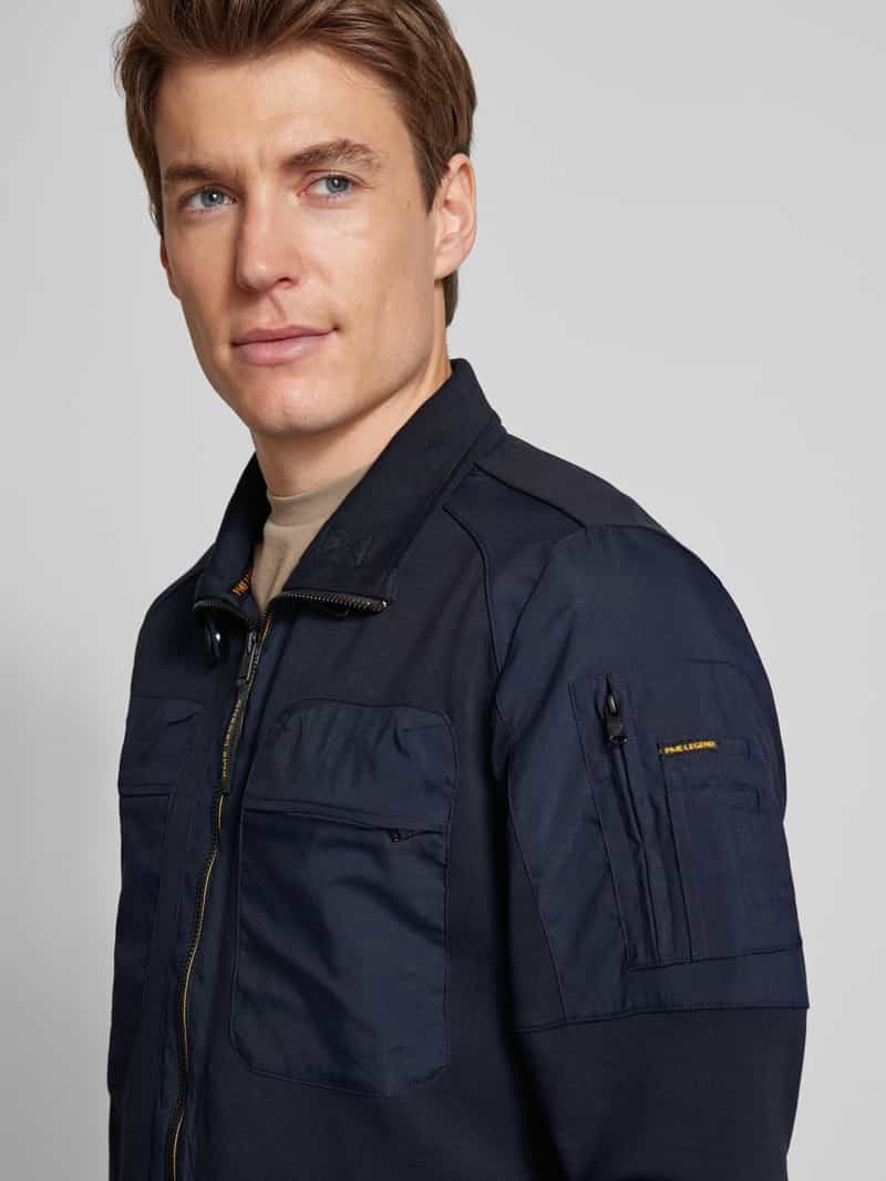 PME Legend Sweatjack met paspelzakken op de borst