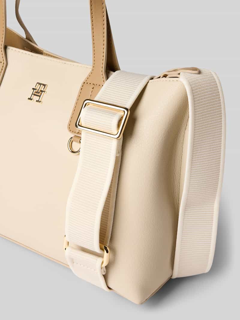 Tommy Hilfiger Tote bag met logo-applicatie van metaal