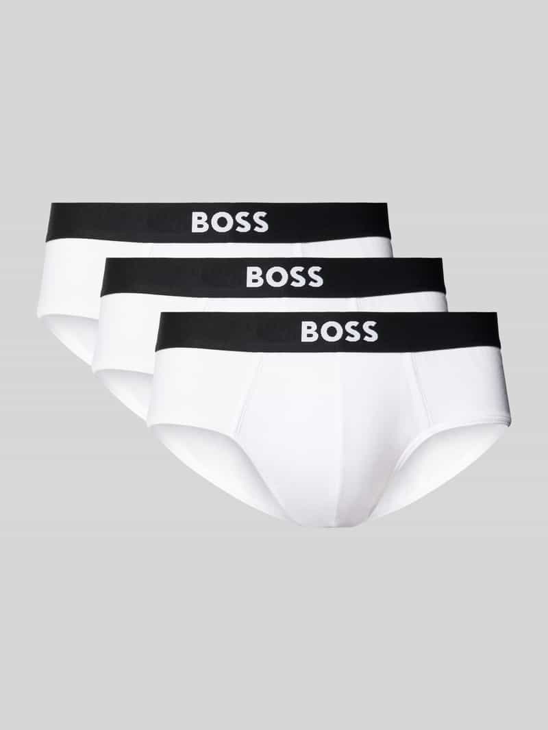 Boss Slip met elastische band met logo in een set van 3 stuks model 'ONE'