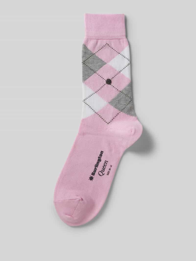 Burlington Sokken met zigzagmotief model 'Queen'