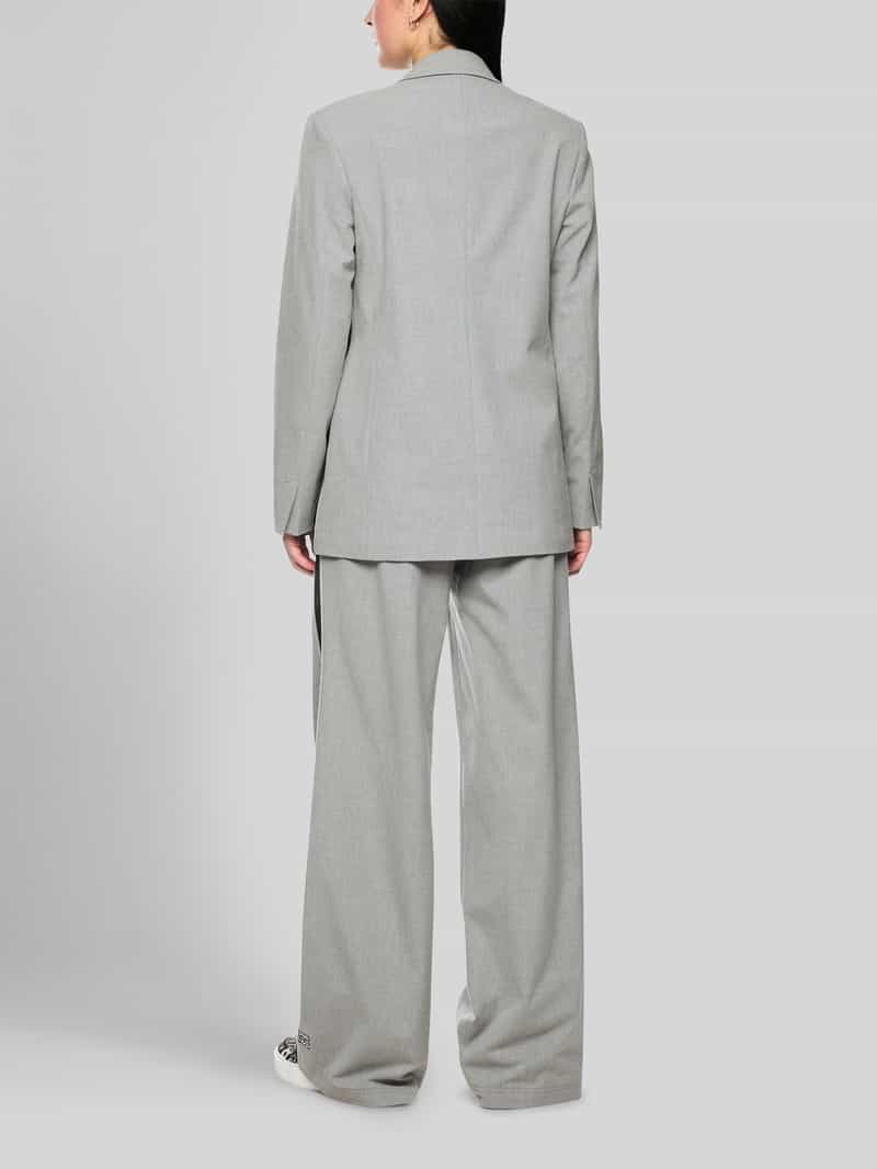 Marc Cain Regular fit lange blazer met contrasterende strepen