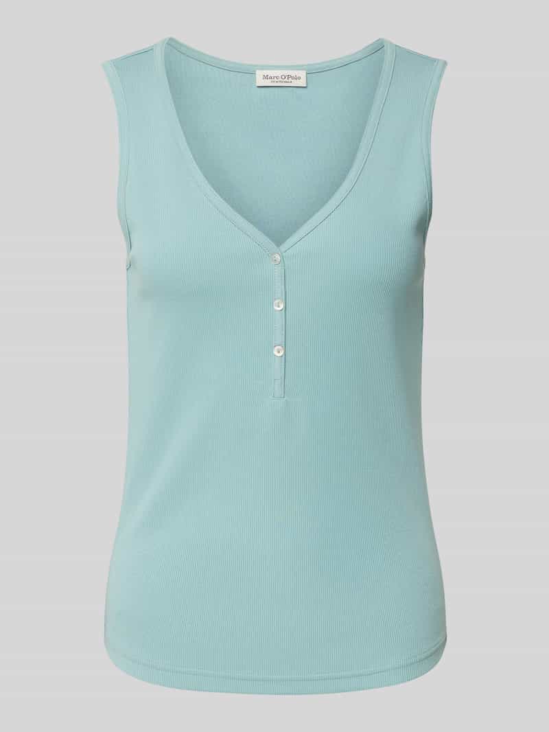 Marc O'Polo Slim fit tanktop van katoenmix