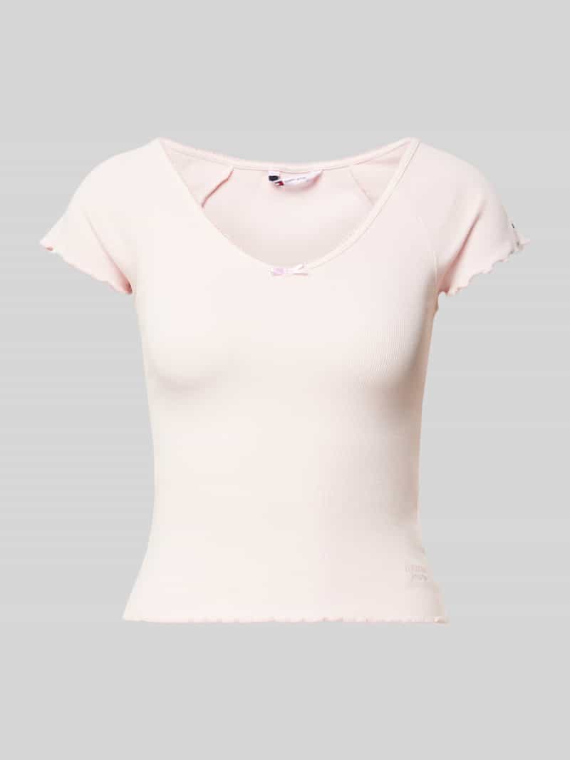 Tommy Jeans T-shirt met diepe boothals