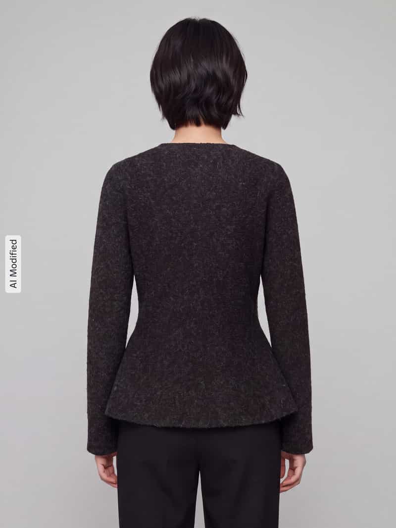 Vero Moda Gebreid jack met peplum-zoom