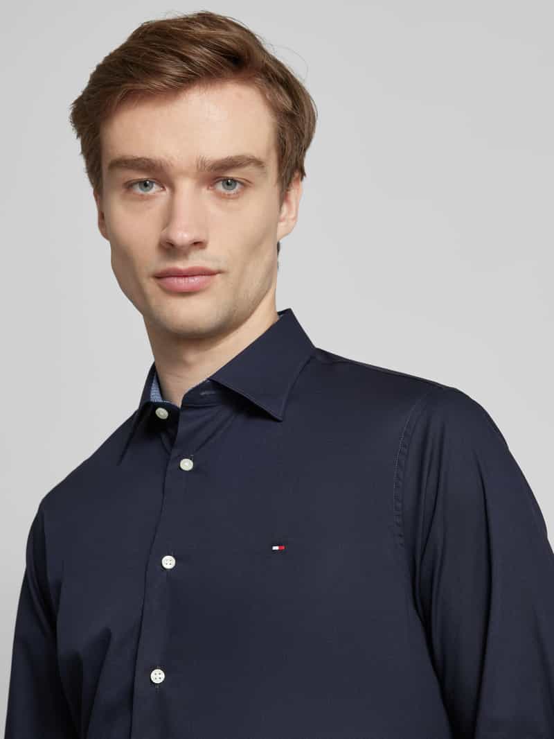 Tommy Hilfiger Regular fit zakelijk overhemd met labelstitching model 'John'