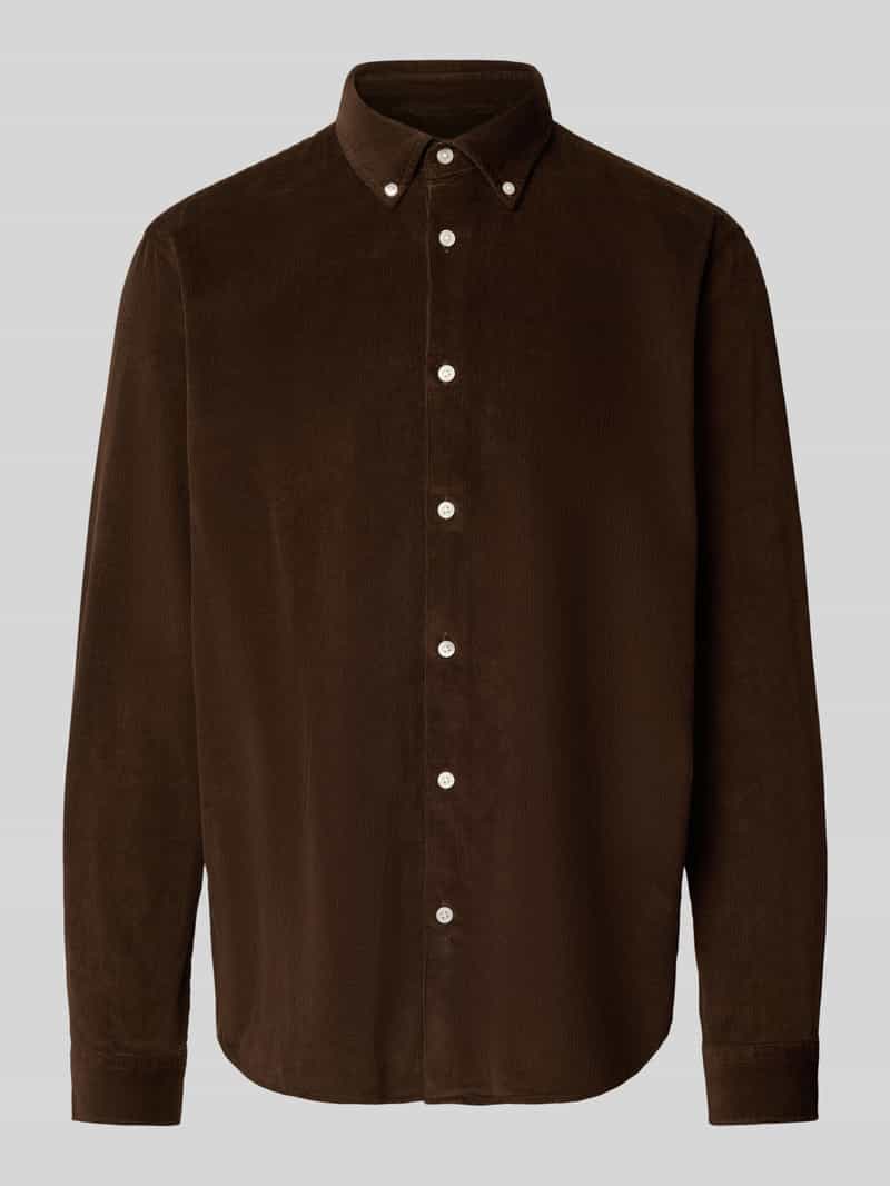Selected Homme Regular fit ribcordoverhemd van puur katoen model 'DANNI'