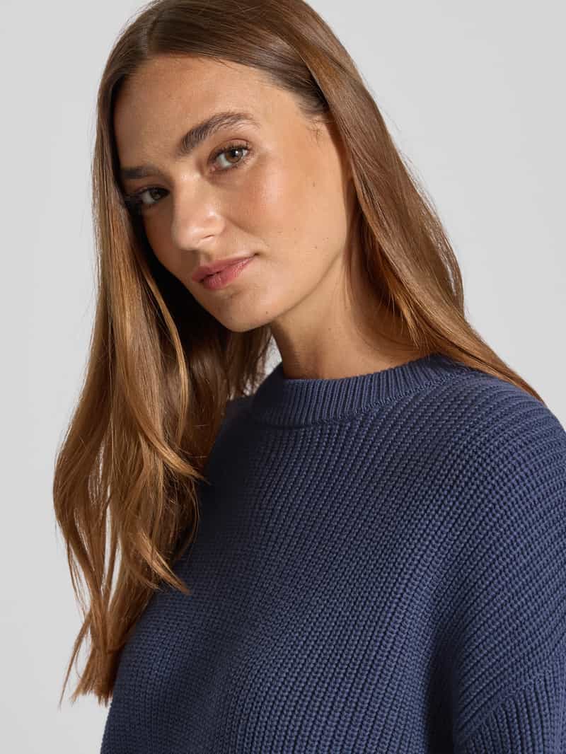 Jake*s Casual Oversized gebreide pullover met ribboorden