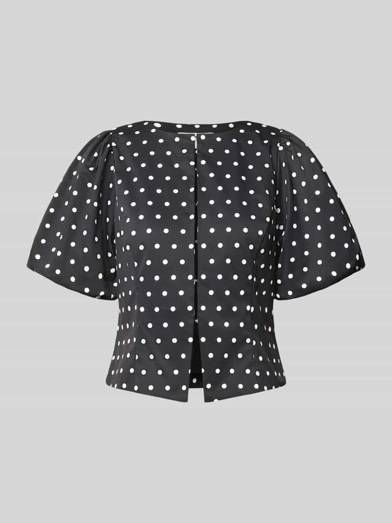 Slim fit blouse in all-over look model 'ANELA'