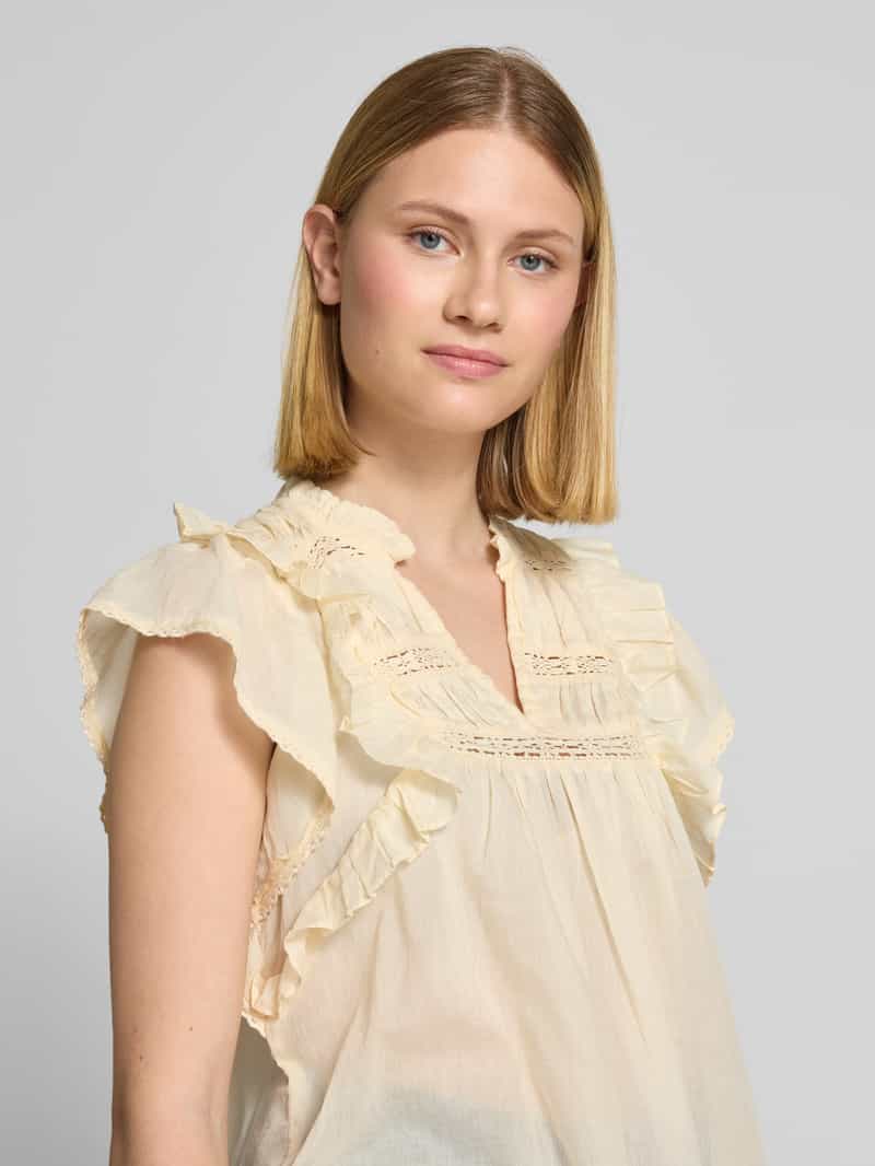 NEO NOIR Regular fit blousetop met kapmouwen model 'Jayla'