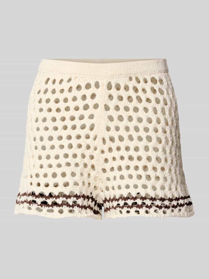 LeGer by Lena Gercke Korte broek met broderie anglaise model 'Laren'
