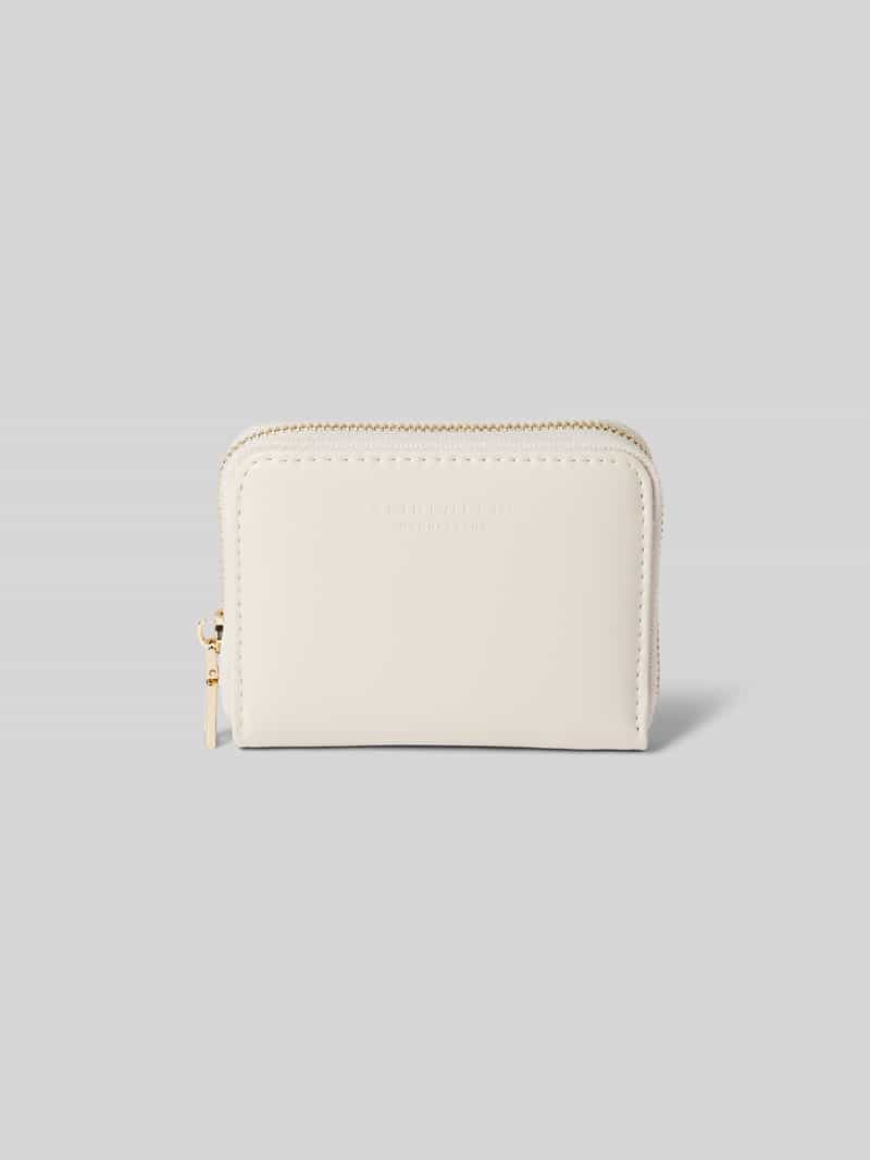 Seidenfelt Portemonnee in leerlook model 'YLVA'