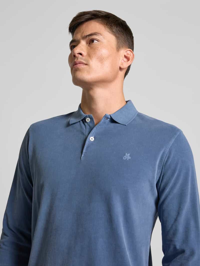 Marc O'Polo Regular fit poloshirt van puur katoen met logostitching