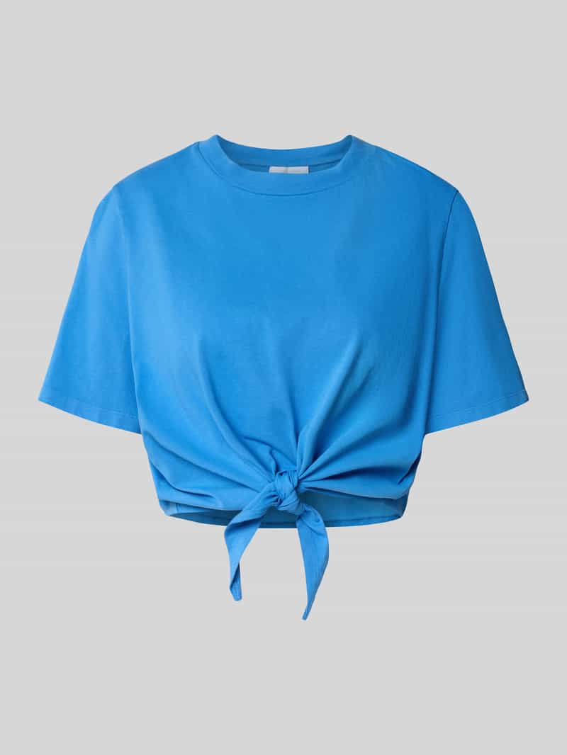 Rich & Royal Kort T-shirt met knoopdetail