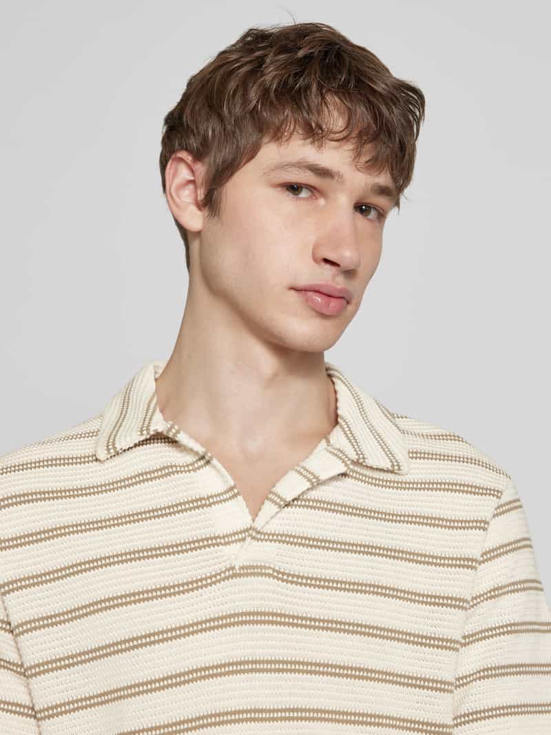 Only & Sons Regular fit poloshirt met structuurmotief model 'IAN'