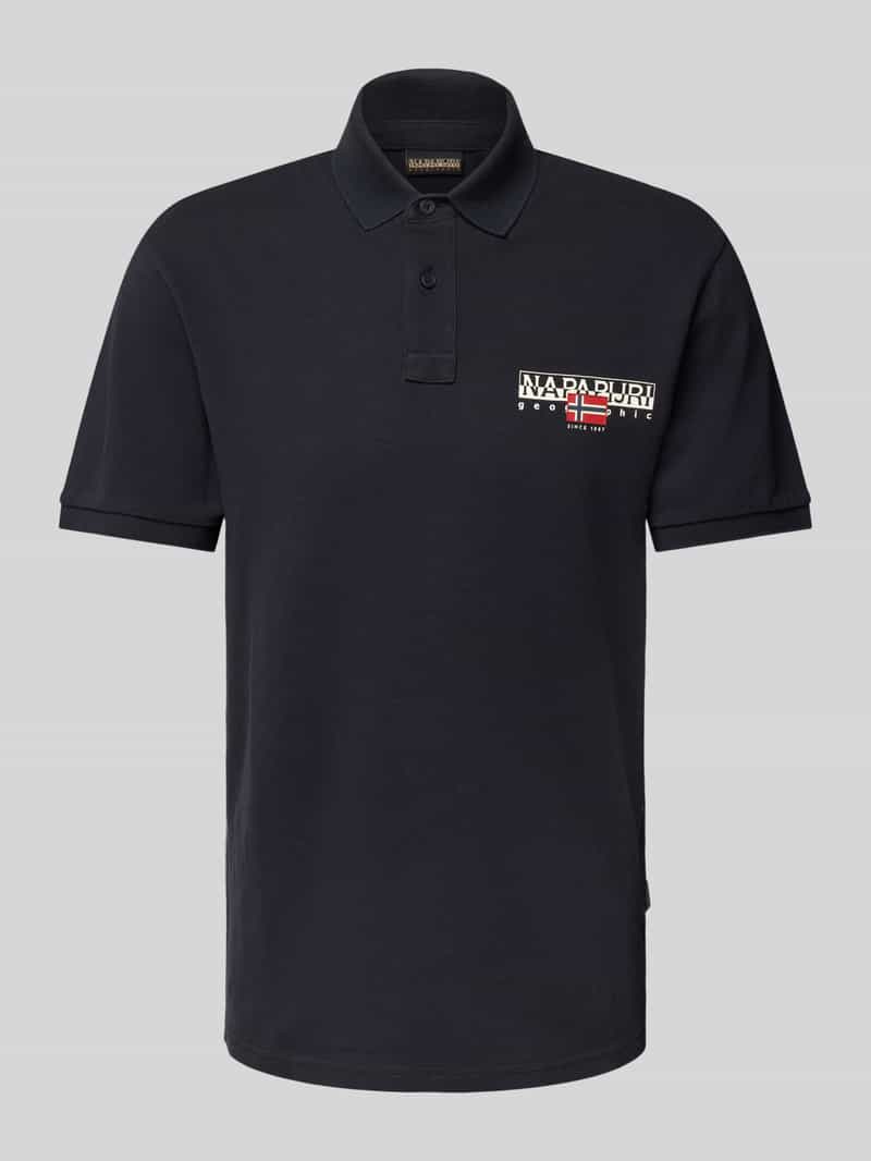 Napapijri Slim fit poloshirt met labelprint model 'AYLMER'