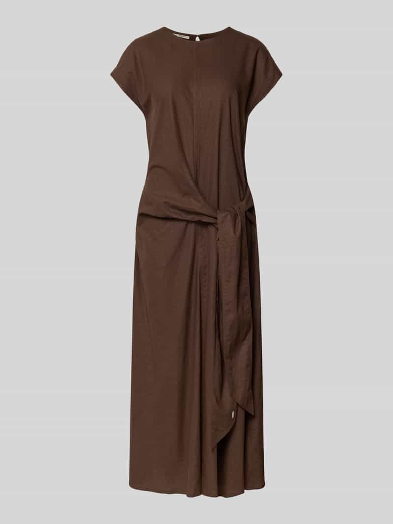 linnen blouse met V-hals