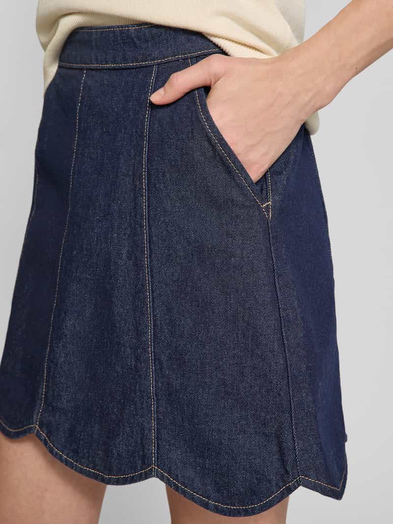 YAS Jeansrok met steekzakken model 'MARIA'