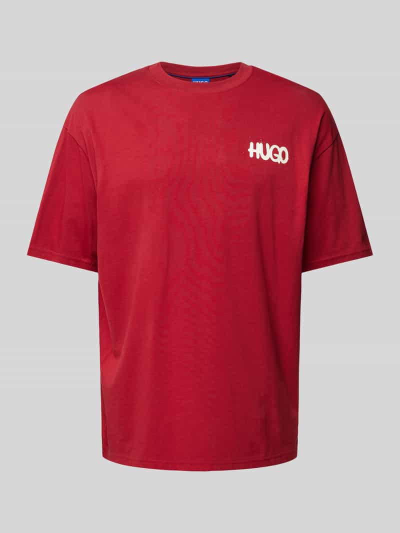 T-shirt o kroju oversized z nadrukiem z logo model ‘Nimayliti’