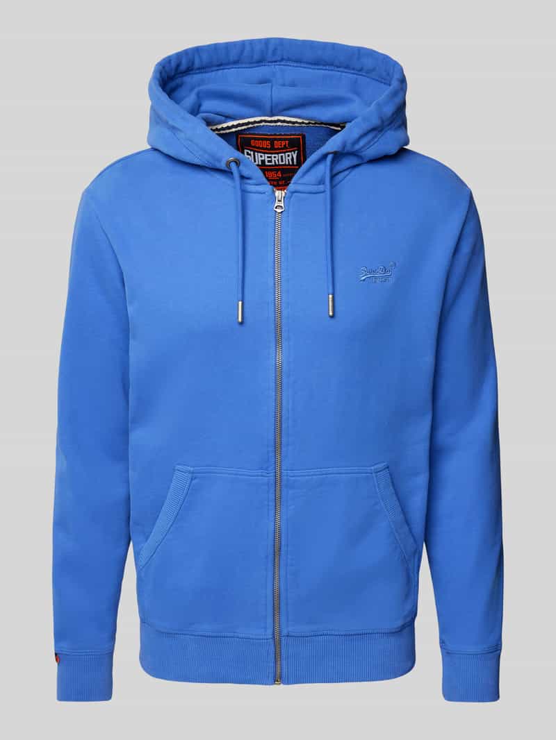 Superdry Sweatjack met labelstitching