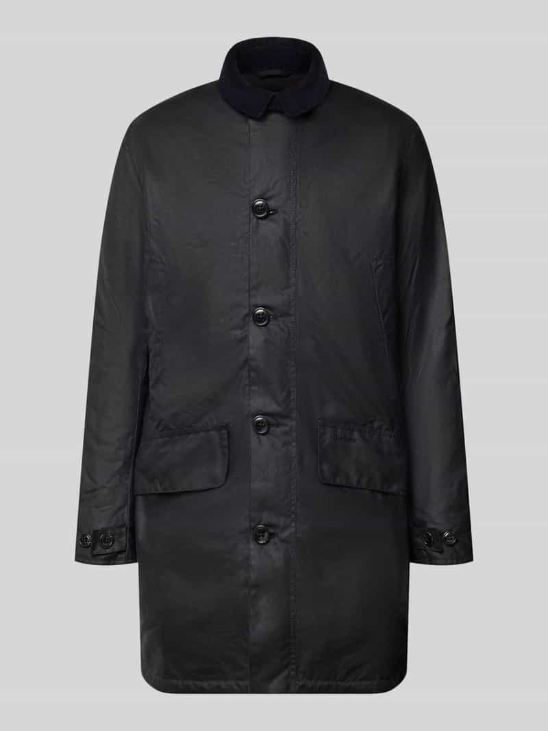 Barbour Functionele lange jas met gewaxte oppervlakte