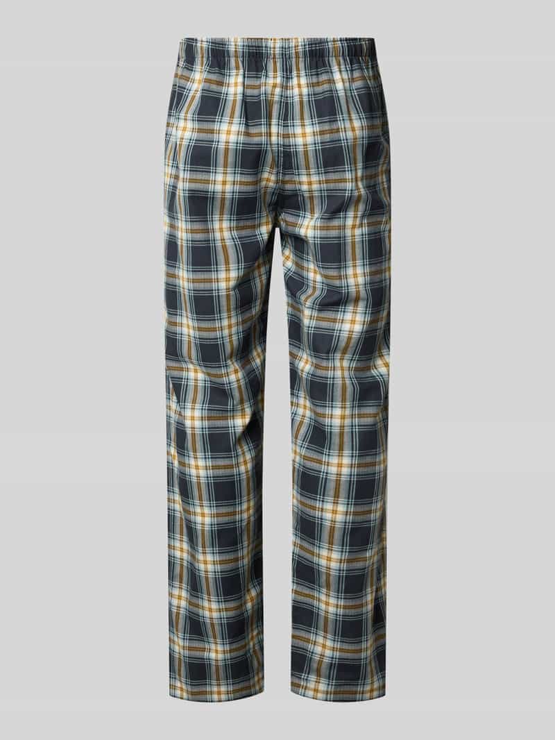 Schiesser Regular fit pyjamabroek van puur katoen
