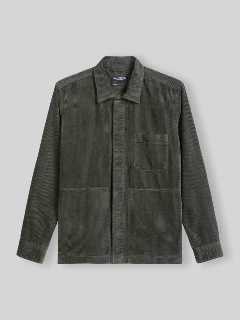 Marc O'Polo Oversized cordoverhemd met wol