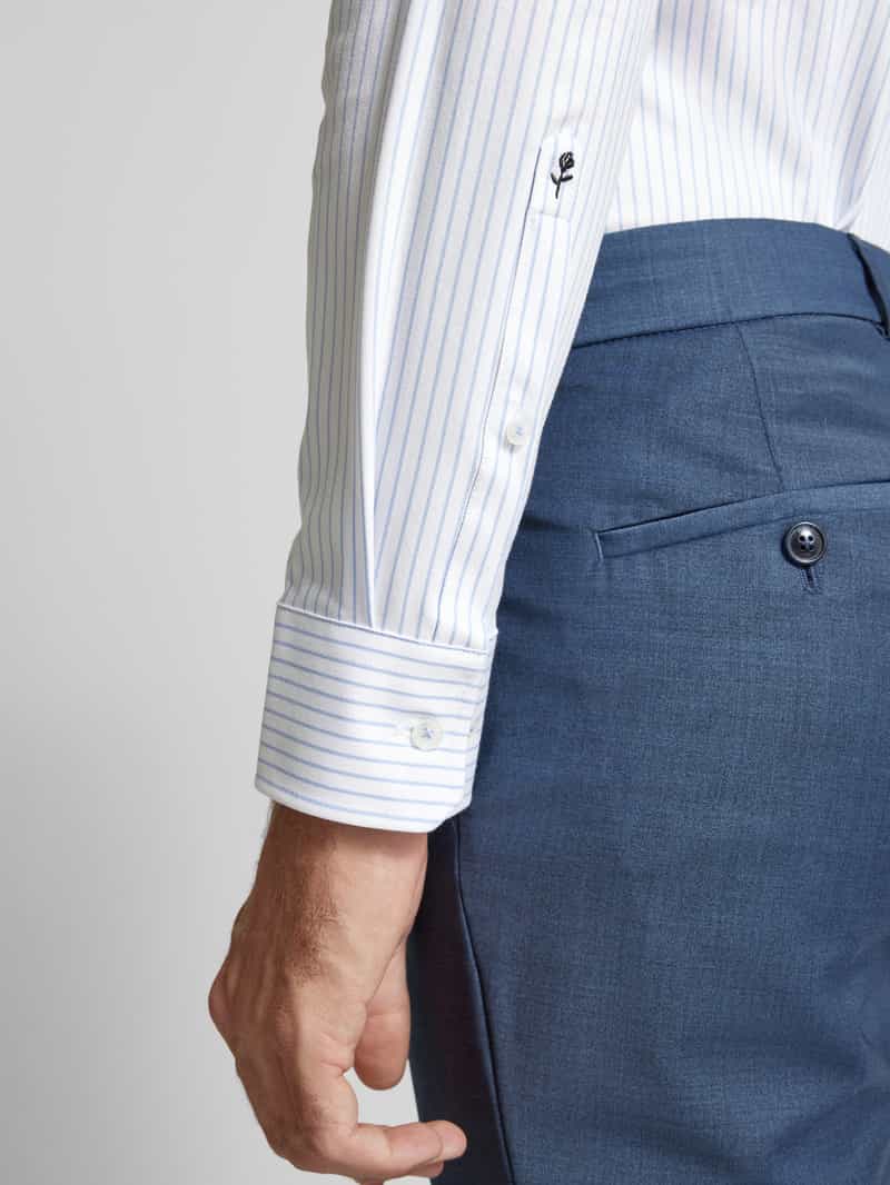 seidensticker Slim fit zakelijk overhemd met kentkraag