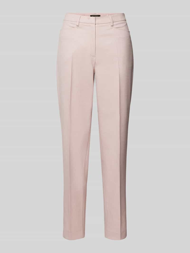 MORE & MORE Regular fit stoffen broek met structuurmotief