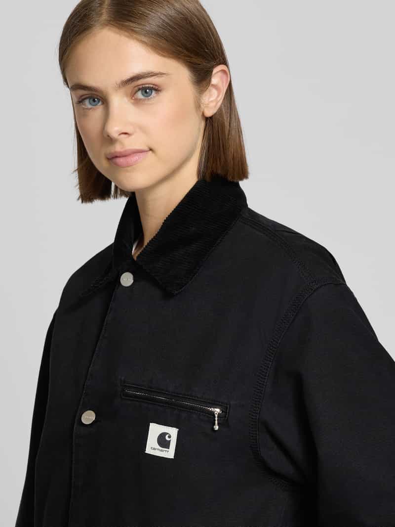 Carhartt Work In Progress Lange jas met labelpatch