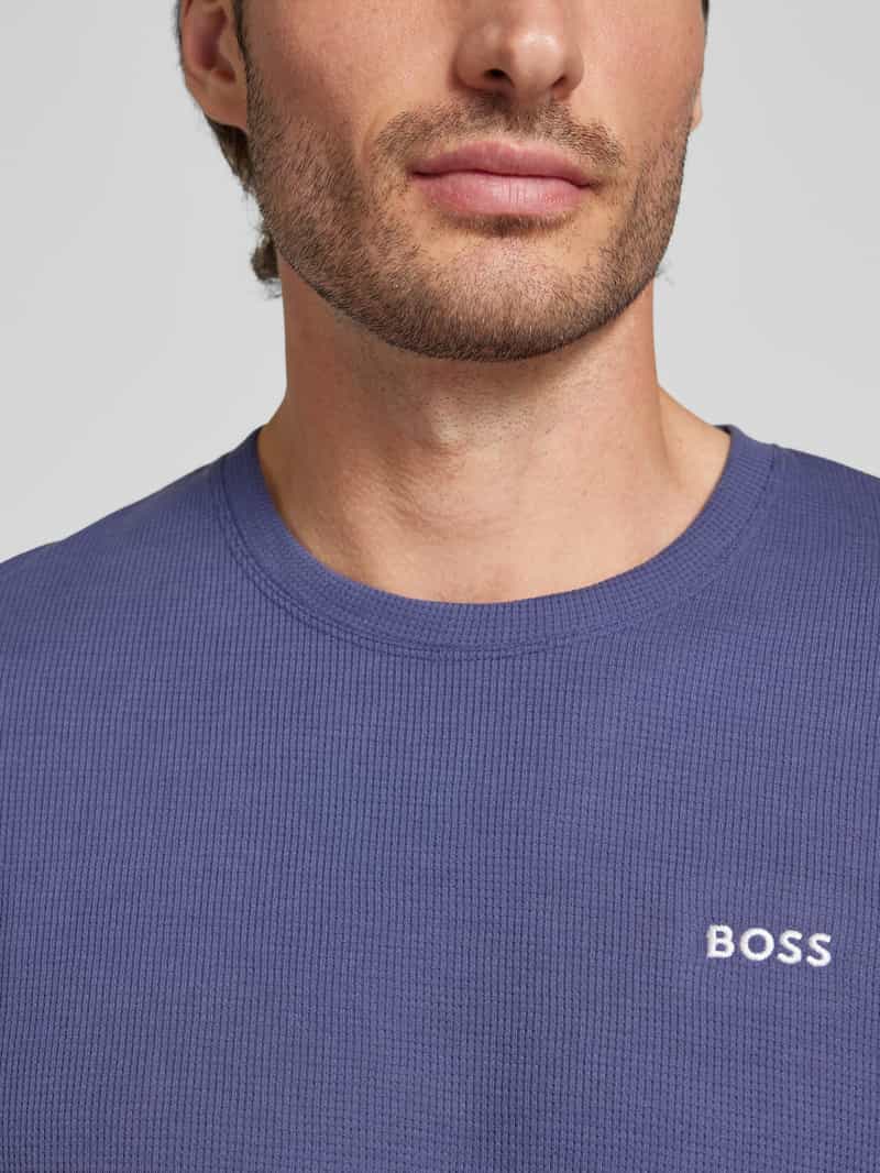 Boss T-shirt met labelstitching