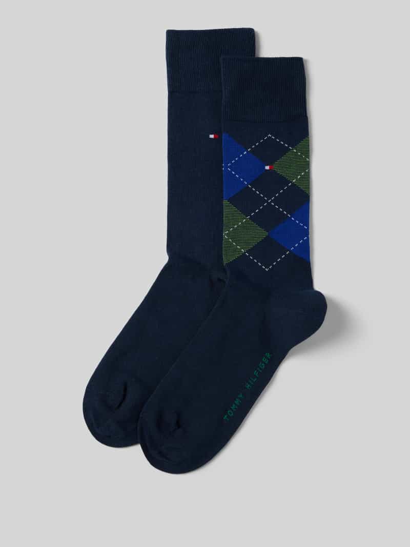 Tommy Hilfiger Kousen van katoenmix per 2 paar