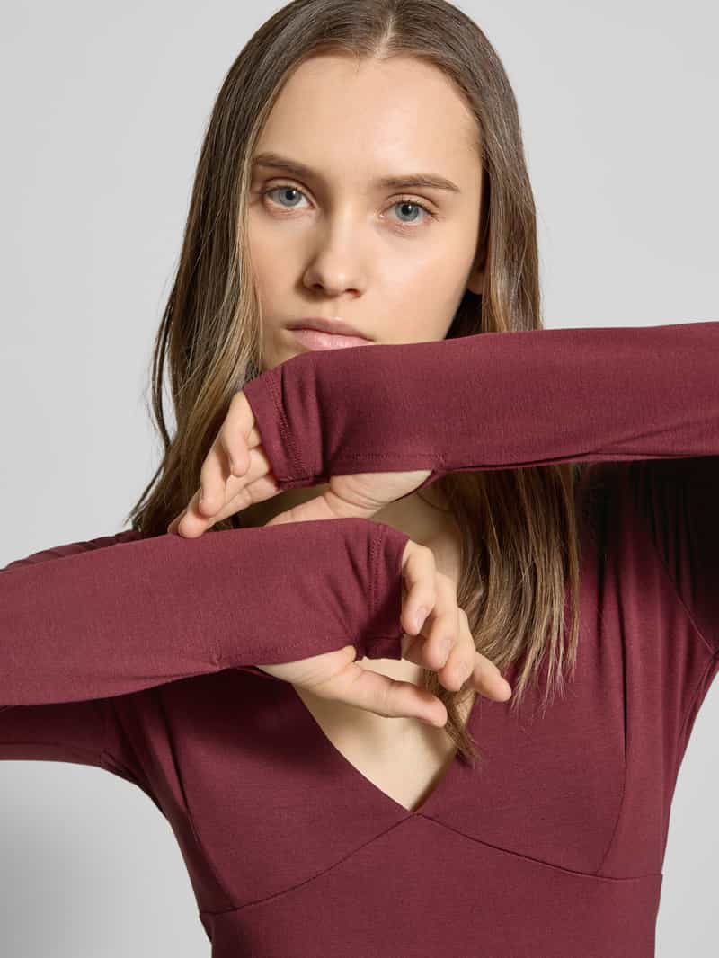 Gina Tricot Shirt met lange mouwen en V-hals