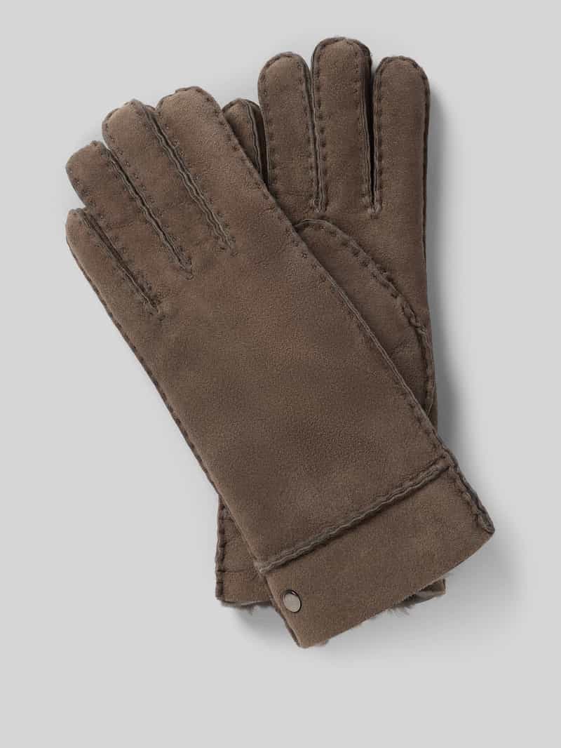 Lamsleren handschoen van puur lamsleer model 'Helsinki'