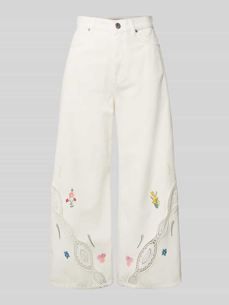 Weekend Max Mara Wide leg jeans met verkort model 'LORD'
