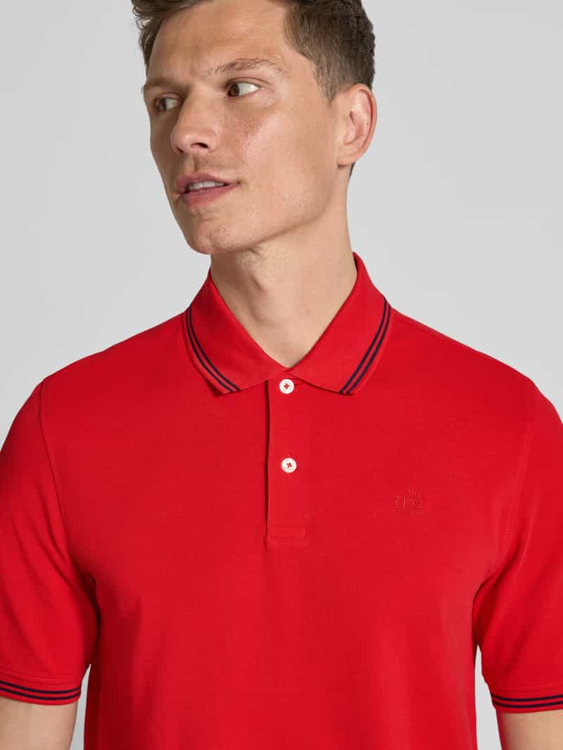 Bugatti Regular fit poloshirt met labeldetail