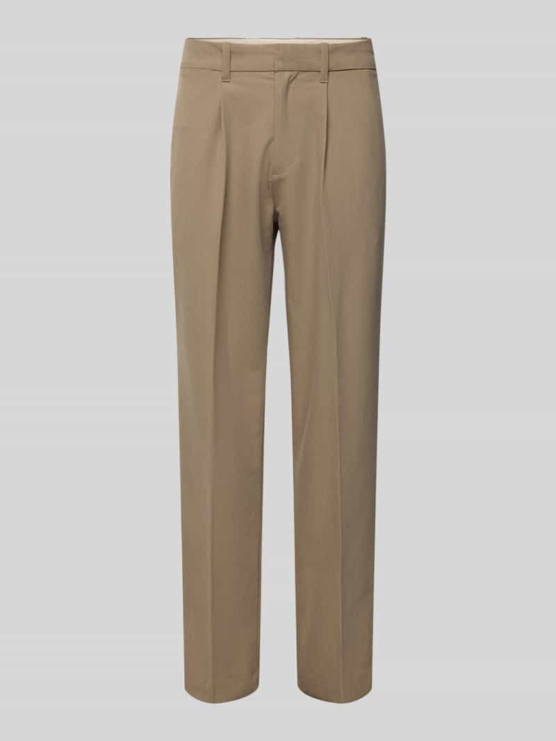 Loose fit stoffen broek met plooi aan de taille model 'KARL'