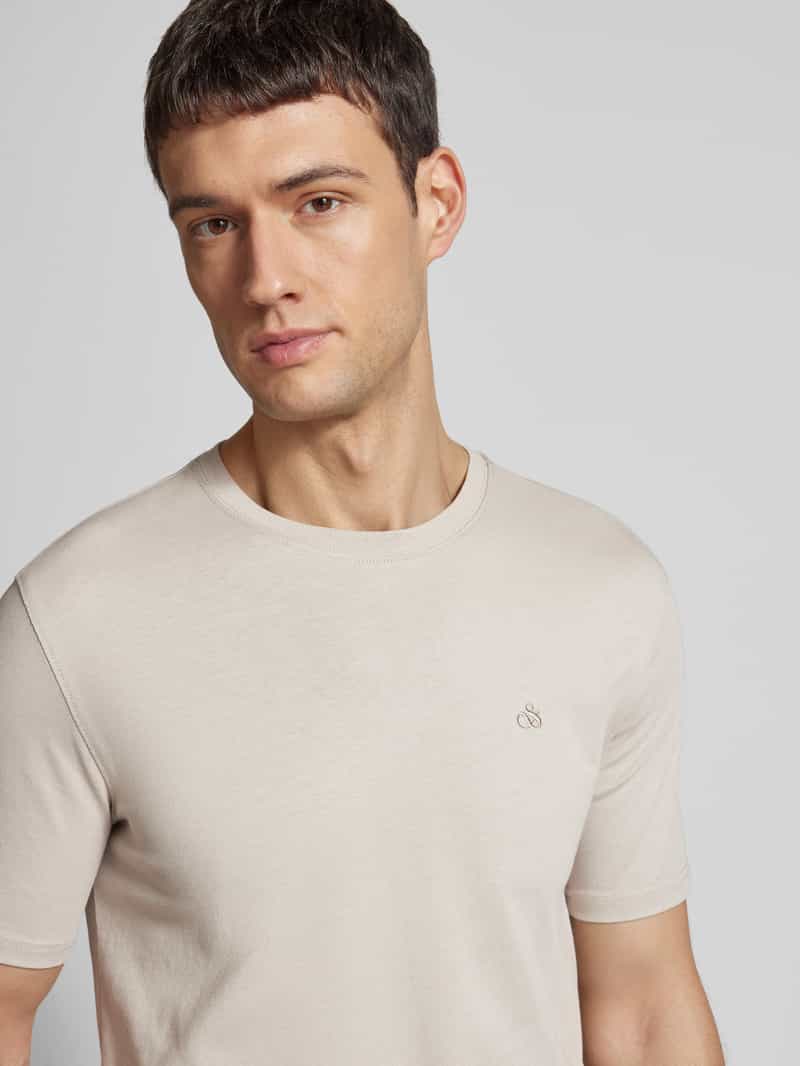 Scotch & Soda Shirt met lange mouwen en labelstitching