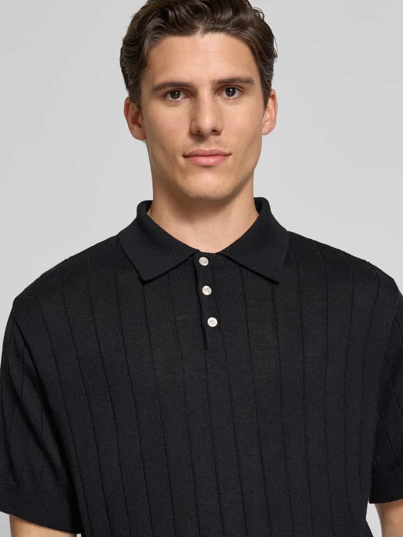 Forét Poloshirt met ribboorden model 'ASTERN'