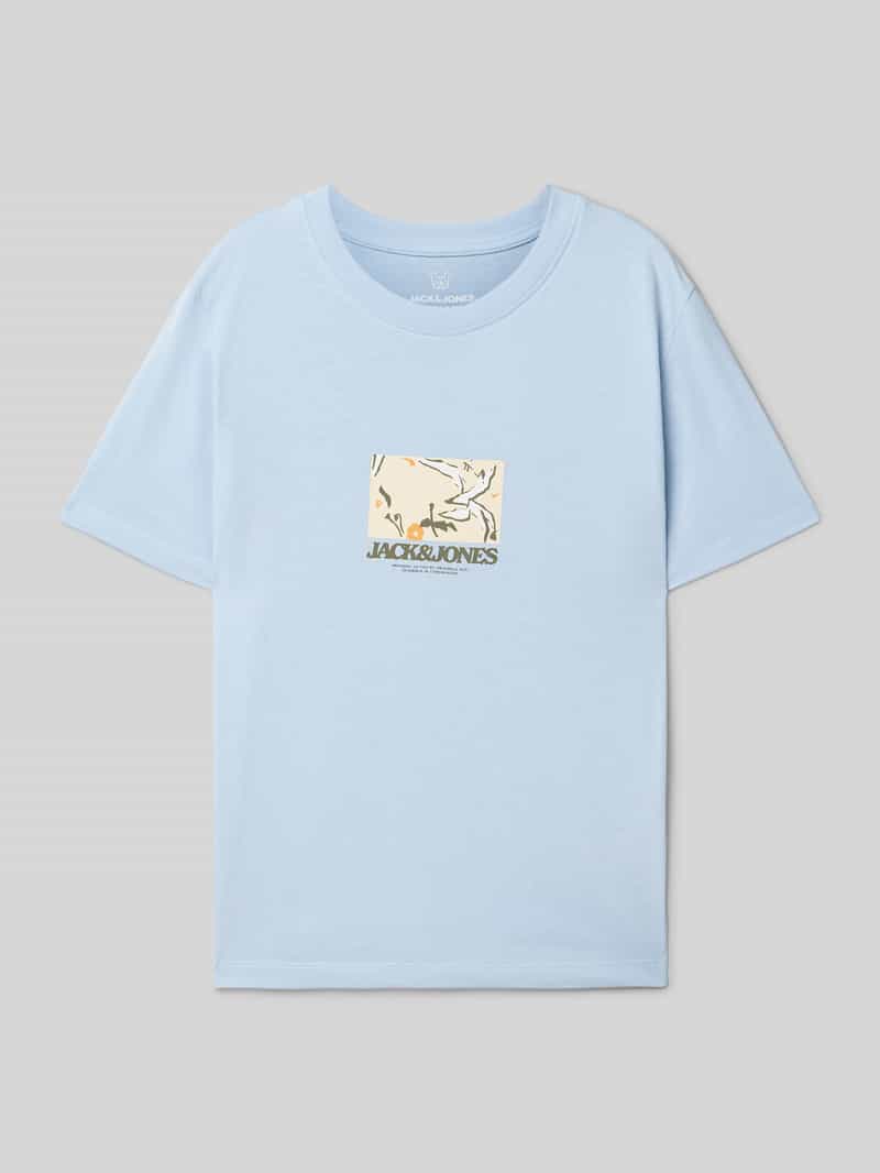 jack & jones T-shirt met labelprint model 'TAVIRA'