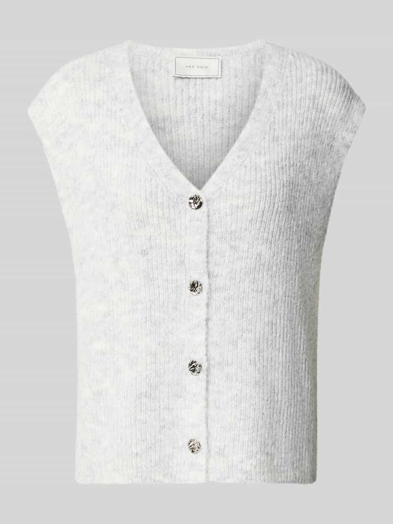 NEO NOIR Mouwloos vest met v-hals model 'Xandra'