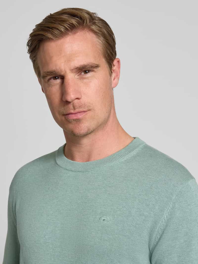 Tom Tailor Regular fit gebreide pullover van zuiver katoen