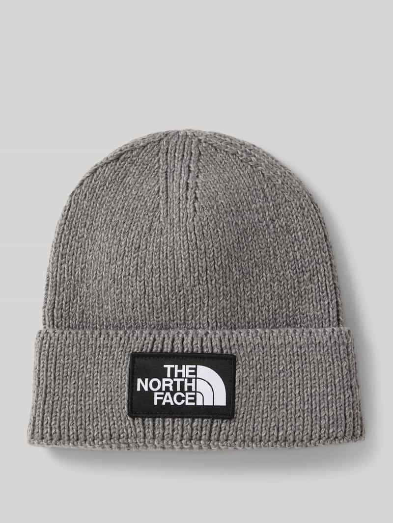 The North Face Beanie in gebreide look met logopatch model 'Box'
