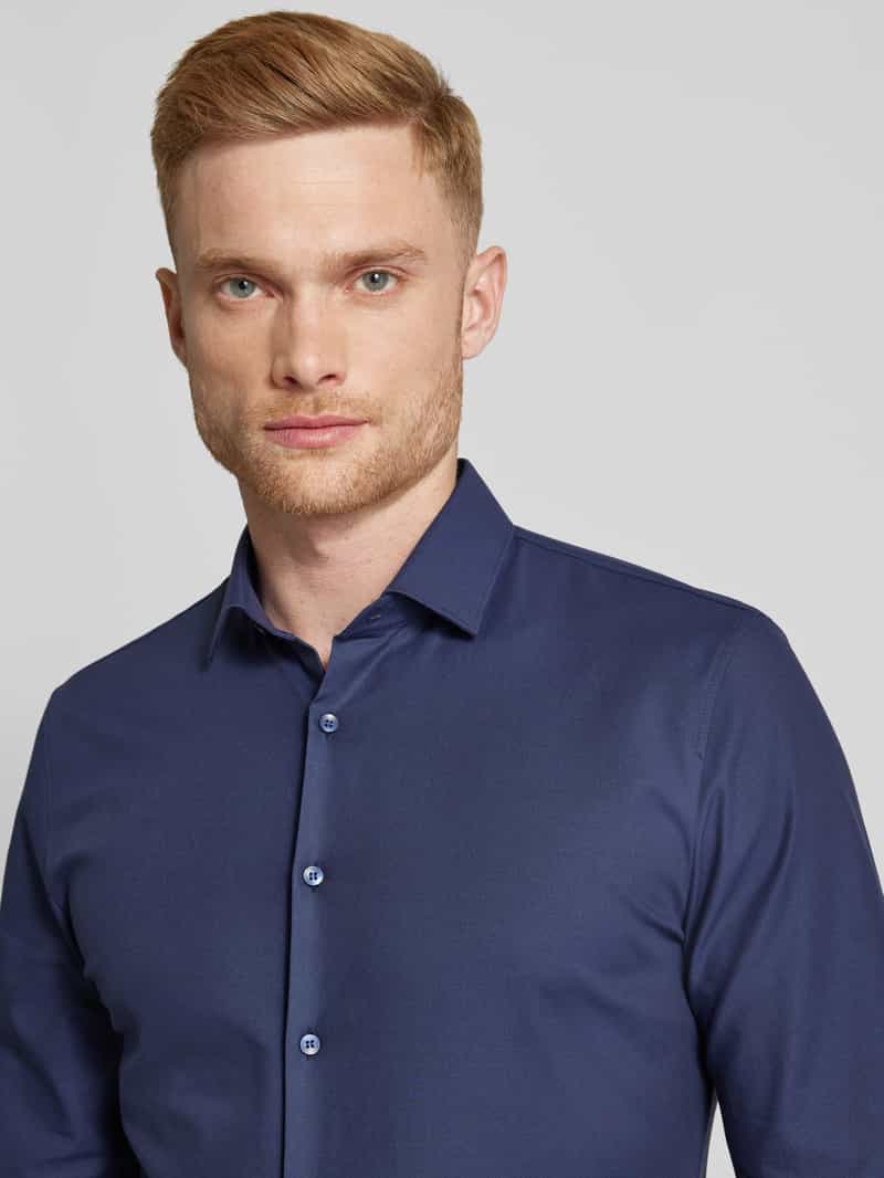 OLYMP No. Six Super slim fit zakelijk overhemd met kentkraag