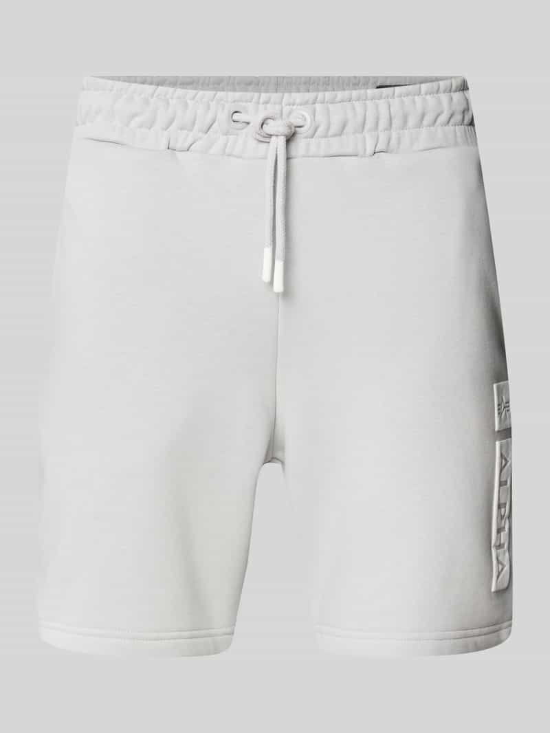 alpha industries Regular fit sweatshorts met labelprint