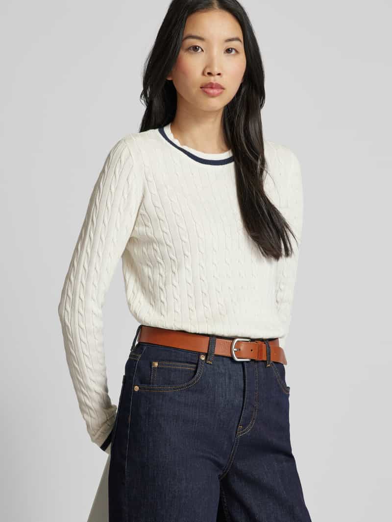 Christian Berg Woman Gebreide pullover met ribboorden