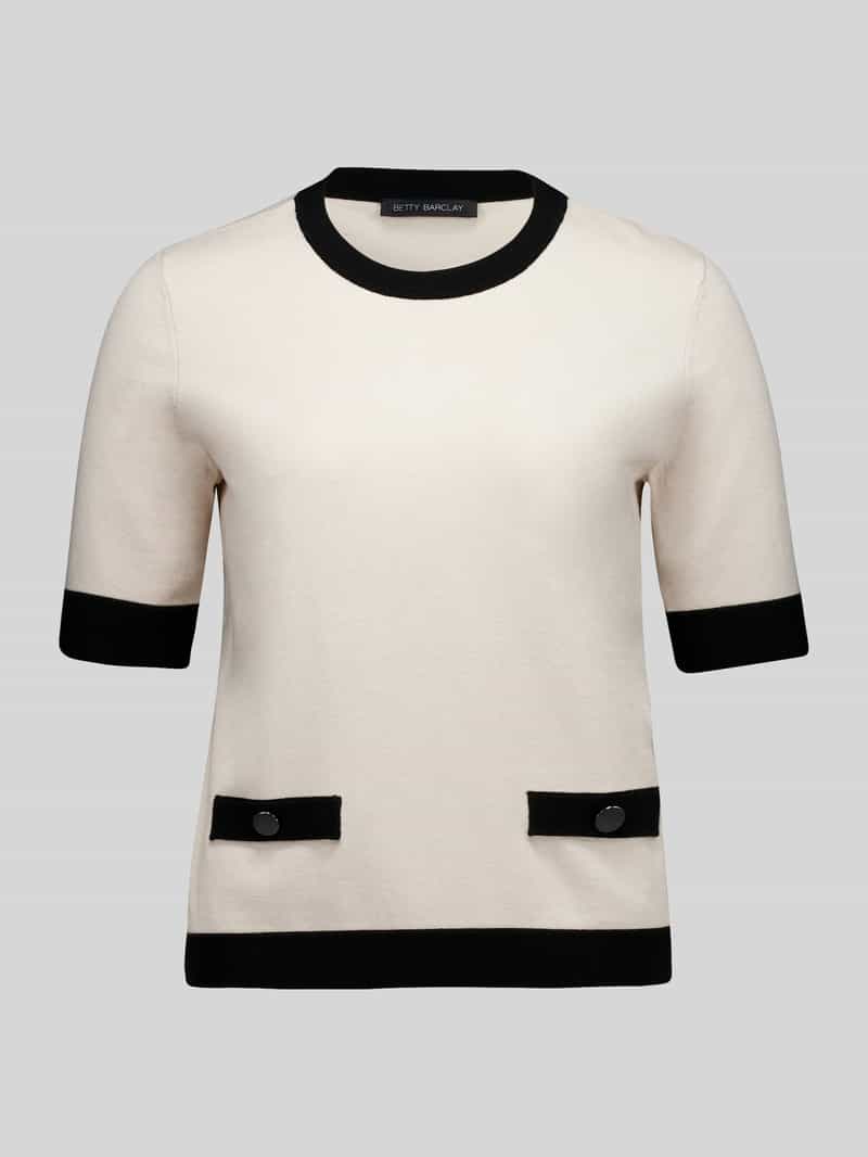 Slim fit pullover van viscosemix