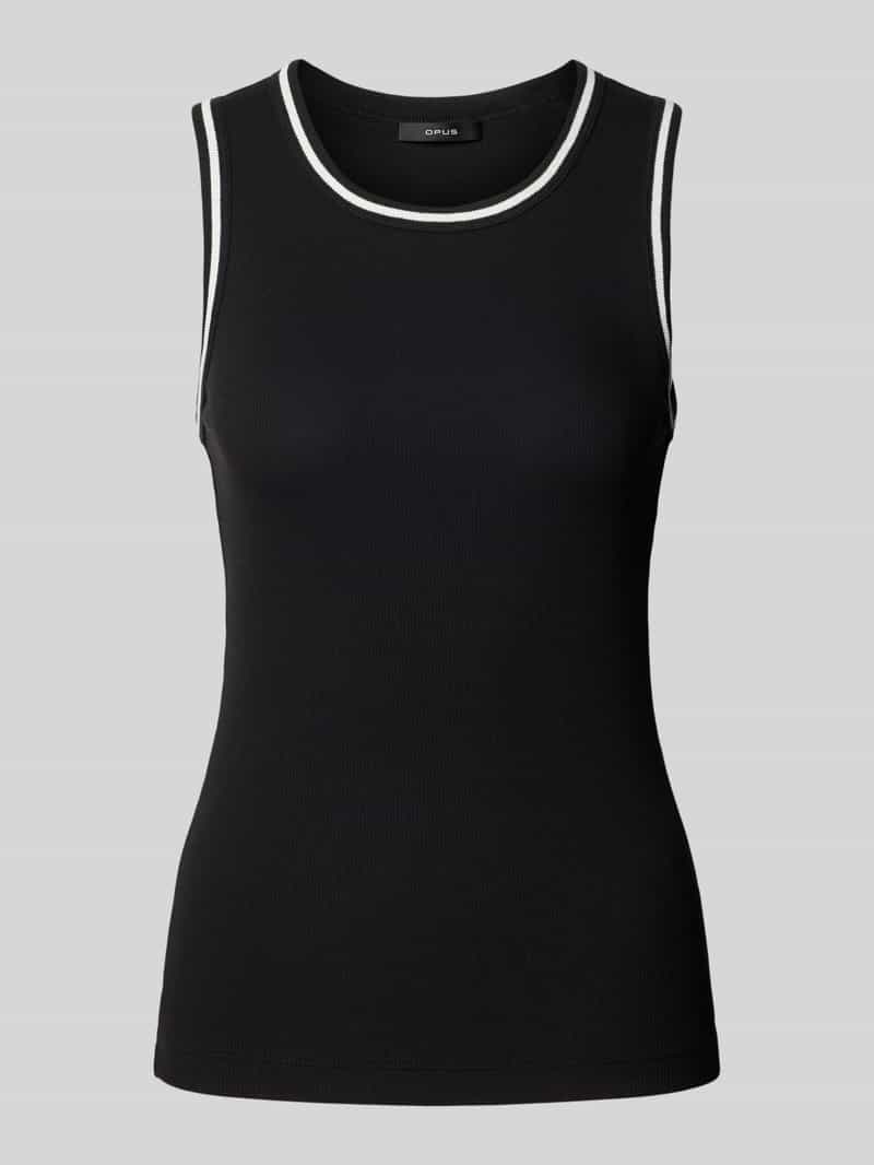 Opus Tanktop met ribboorden model 'Ilesso'