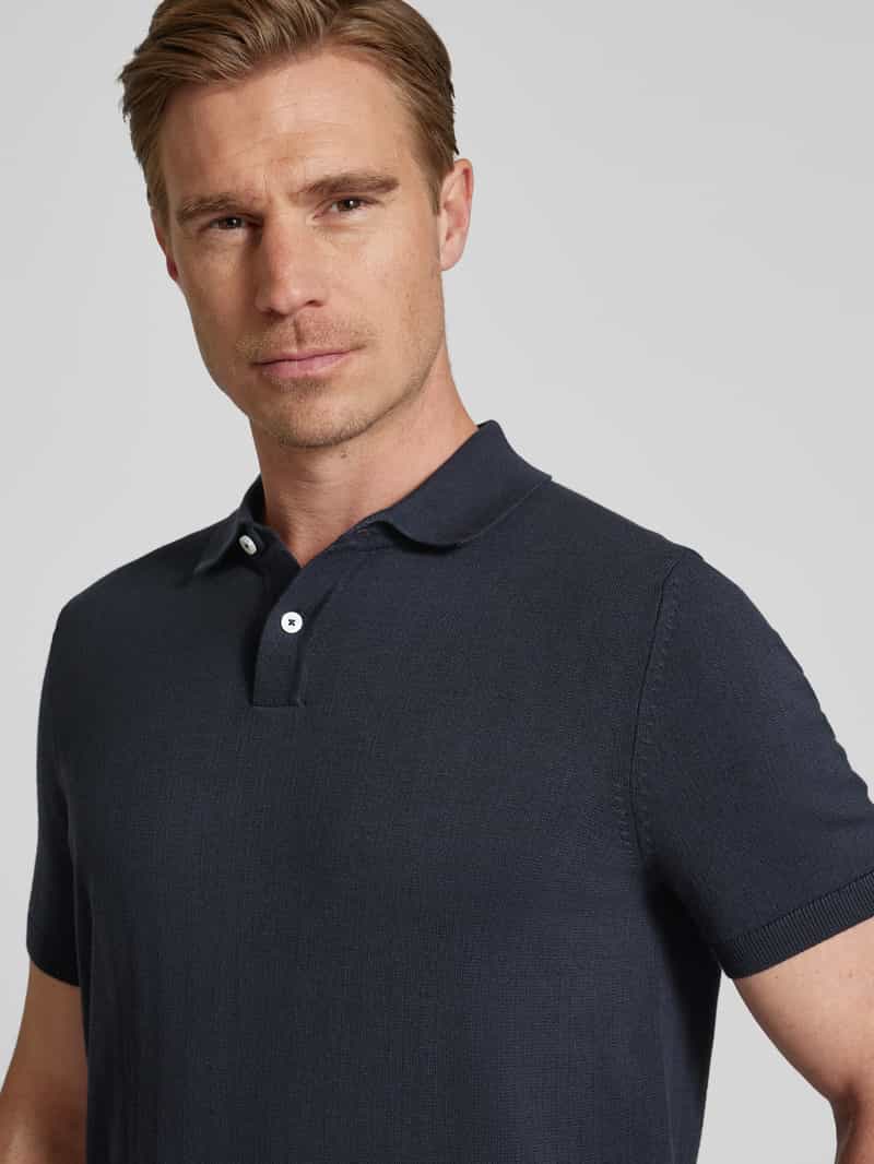 Bugatti Regular fit poloshirt van puur katoen