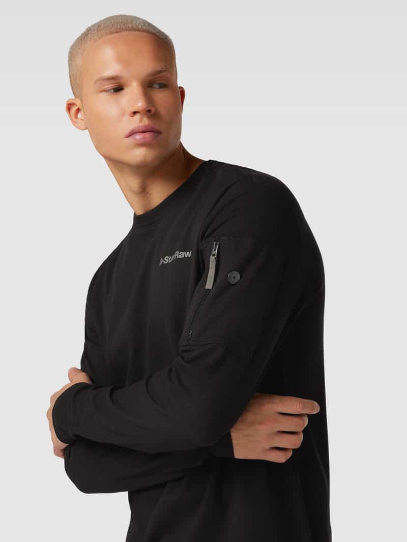 G-Star Raw Shirt met lange mouwen en labelprint