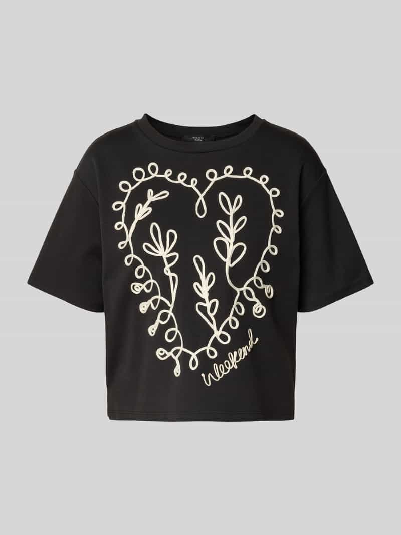 Weekend Max Mara T-shirt met motiefstitching model 'LECCO'